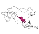 Ascocentrum ampullaceum (localisation)